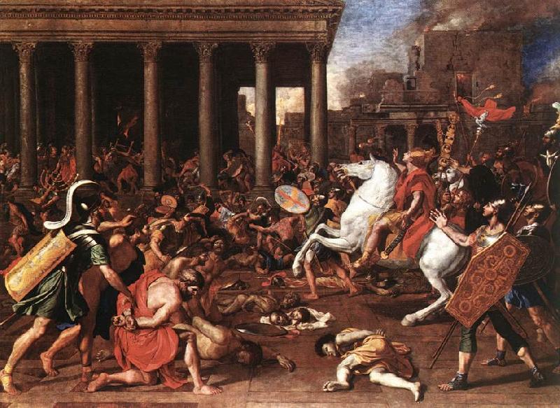 POUSSIN, Nicolas The Destruction of the Temple at Jerusalem afg France oil painting art